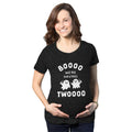 Maternity Boo We're Having Two T Shirt Funny Pregnancy Twins Announcement Halloween Tee Funny Graphic Maternity Tee Cute...