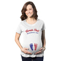 Maternity Bumps First Memorial Day Pregnancy T Shirt Funny Patriotic Tee for Baby Bump Funny Graphic Maternity Tee Cute...