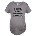 Maternity I Cant Im Busy Growing A Human Shirt Funny Mother's Day Gift Pregnancy Tee For Ladies Funny Graphic Maternity...