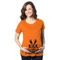 Maternity Kick Or Treat T Shirt Funny Halloween Pregnancy Announcement Tee Funny Graphic Maternity Tee Cute Pregnancy...