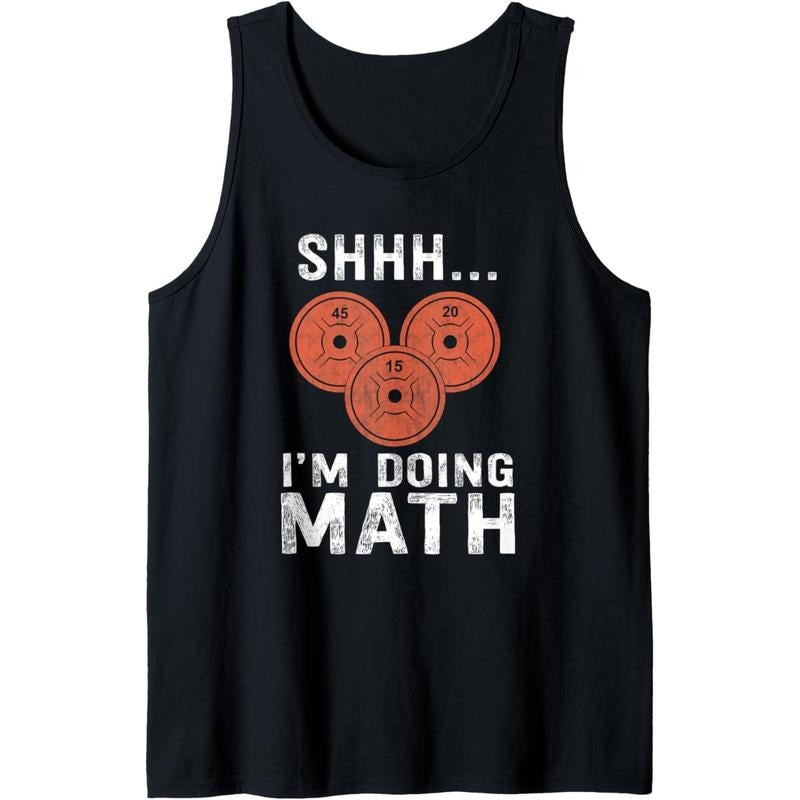 Math Lover Gym Weightlifting Funny Quote Workout Exercise Tank Top made in usa T-Shirts, Hoodie, Sweatshirt | GrindPrints.com