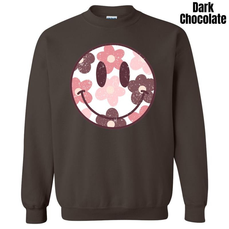 Mauve Mix Happy Face  Sweatshirt 'NLB' T-Shirts, Hoodie | GrindPrints.com
