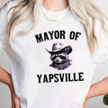 Mayor of Yapsville Funny Graphic Tee Pure Cotton Casual Street Style Crew Neck Short Sleeve T-Shirt Tops Trendy For Women...