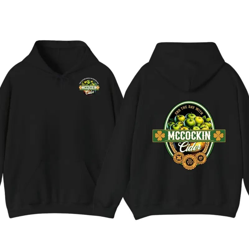 McCockin Cider Men's Funny 2 Sided T-Shirt  Hoodie - humor Menswear Casual T-Shirt unisex Sweatshirt | GrindPrints.com