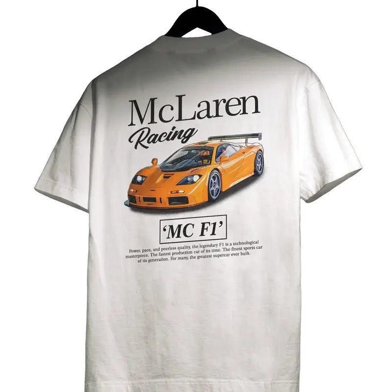 McLaren F1 Racing T-Shirt, Unisex, Menswear, Best Gift for Him, Street Racing Shirt, Gift Boy Friend Classic Cotton Top...