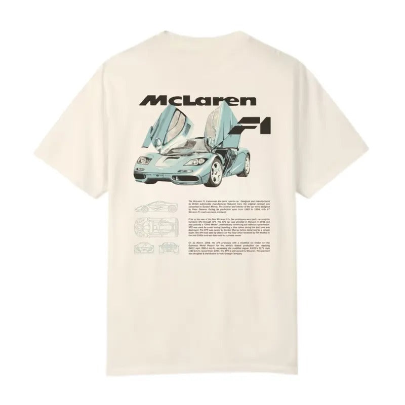 McLarennn F1 Tee T-Shirt, Car Enthusiast T-Shirt, Car Clothing Hoodie, Sweatshirt | GrindPrints.com
