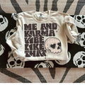 Me and Karma DTF Transfers - THIS IS NOT A SHIRT Hoodie, Sweatshirt | GrindPrints.com