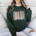 Meadow Vines, Flowers, Nature, Botanical Stripes Sweatshirt T-Shirts, Hoodie | GrindPrints.com