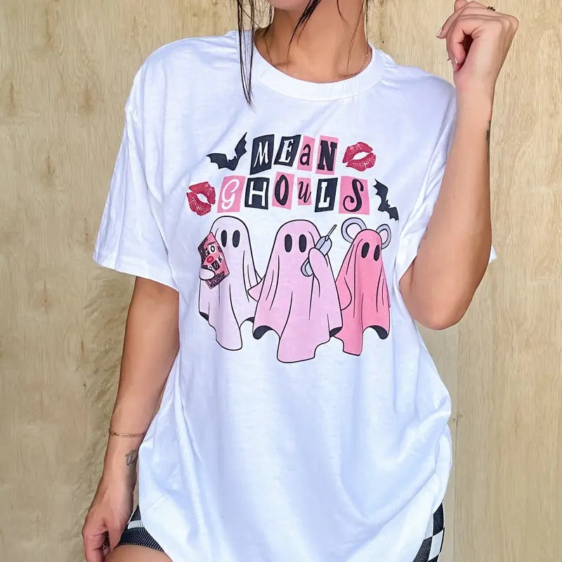Mean Ghouls Graphic Pullover T-Shirts, Hoodie, Sweatshirt | GrindPrints.com