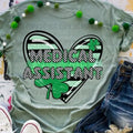 Medical Assistant Clover Heart DTF Transfers - THIS IS NOT A SHIRT Hoodie, Sweatshirt | GrindPrints.com