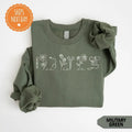 Medical Sweatshirt, Nurse Modern Crewneck - Floral Minimal Sweater - Nicu - Picu - Dr - Peds - L&D - MBU Love Fabric ...