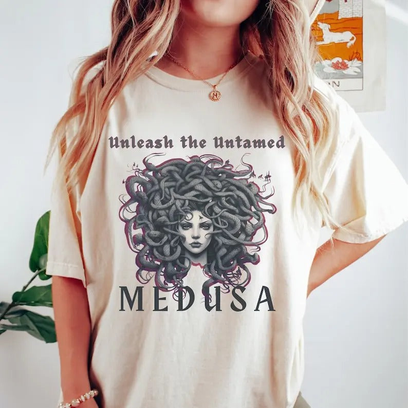 Medusa Shirt Mythology Shirt Snake Shirt Medusa Renaissance Shirt Bookish Shirt Dark Academia Shirt Light Academia Dark...