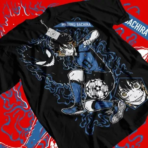 Meguru Bachira T-shirt Blue lock Kunigami,Rin Itoshi,Nagi Anime Manga All Size Hoodie, Sweatshirt | GrindPrints.com
