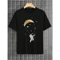 Men Astronaut Print Tee For Spring And Summer Made in USAstyle{n002}2 Hoodie, Sweatshirt | GrindPrints.com