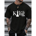 Men Round Neck Letter Printed Casual Commuting T-Shirt Made in USA Hoodie, Sweatshirt | GrindPrints.com