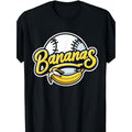 Men'S Casual Cotton T-Shirt with Cartoon Banana Print, Round Neck, Short Sleeves, Loose Fit, Heat Transfer Printed,...