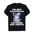 Men'S Casual RPG Cat Graphic Tee, 100% Cotton Short Sleeve T-Shirt with Geometric Pattern, Round Neck, Regular Fit for...
