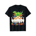 Men'S Crew Neck Knit Fabric Casual T-Shirt with Dinosaur Bowling Print, Summer Short Sleeve Slight Stretch Cotton Tee...
