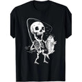 Men'S Skeleton Fisherman Graphic T-Shirt - 100% Cotton Crew Neck Tee, Short Sleeve, Regular Fit, All-Season Casual Top...