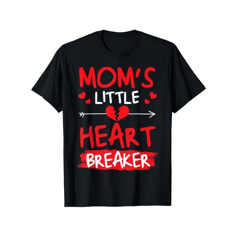 Shirts Mom'S Little Heart Breaker 100% Cotton Fabric Weight 180g Friends Family S XXXL Black Made Usa T-Shirts, Hoodie, Sweatshirt