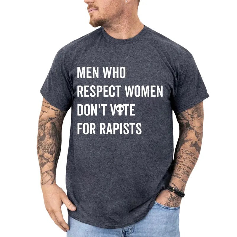 Men Who Respect Women Shirt, Feminist T-shirt, Equal Rights Tops for Women, Women's Rights Tees, Pro-Choice Tshirt,...