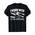 Men's 'I Work with Pliers' Graphic Tee - Casual Cotton T-Shirt with Unique Tool Print, Breathable & Soft, Machine...