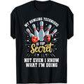Men's 100% Cotton T-Shirt | Casual Round Neck | Multi-Season Comfort Fit | Humorous Bowling Graphic Print | Machine...