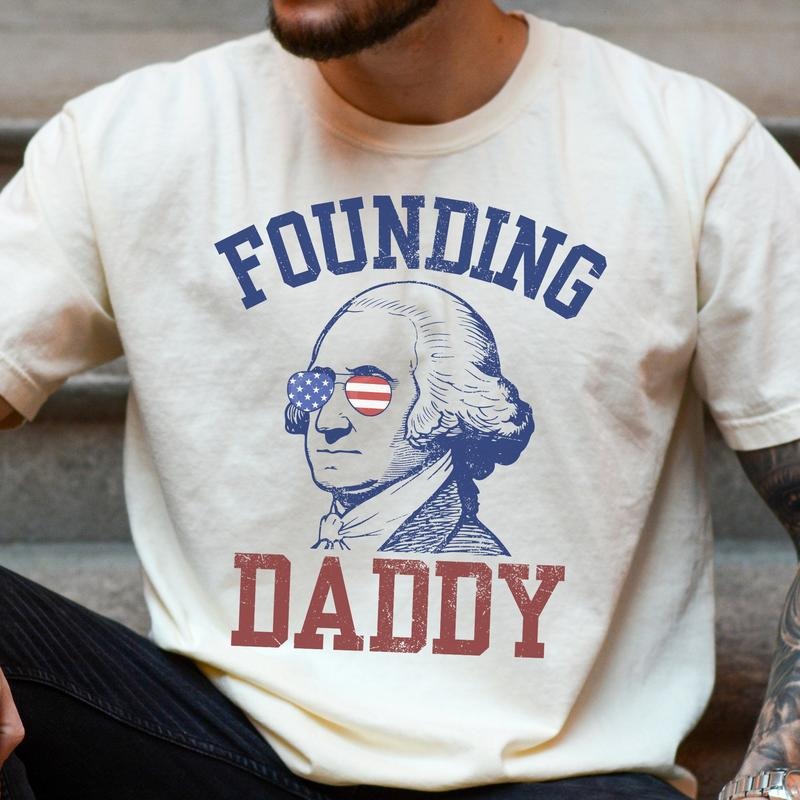 Men's 4th Of July Tee Shirt, George Washington Shirt, History Teacher Gift, Fourth Of July Shirt For Men, Independence...