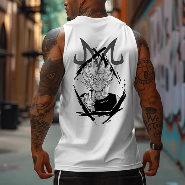 Men's Anime Personalized Print Sports Tank Top T-Shirts, Hoodie, Sweatshirt | GrindPrints.com