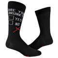 Men's Are You Drunk Socks Funny Beer Drinking Party Checklist Graphic Novelty Footwear Funny Graphic Socks Comfortable...