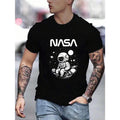 Men's Astronaut And Text Printed T-shirt Made in USA Hoodie, Sweatshirt | GrindPrints.com