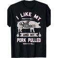 BBQ Grilling Humor Breathable Cotton Short Sleeve Crew Neck Casual Summer Unique Pig Print Machine Washable Made Usa T-Shirts, Hoodie, Sweatshirt