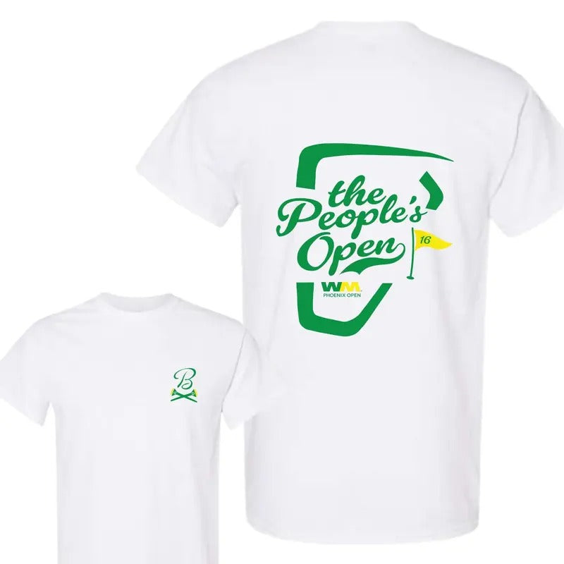 Men's Barstool Golf White WM Phoenix Open The People's Open T-Shirt Casual Menswear Hoodie, Sweatshirt | GrindPrints.com