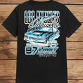 Men's Cartoon Car Graphic Print Round Neck Tee, Regular Fit Casual Fashion Short Sleeve T-shirt for Daily Wear,...