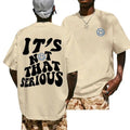 Men's Cartoon Expression & Letter Print Drop Shoulder Tee, Summer Outfits 2025, Regular Fit Casual Short Sleeve Round...