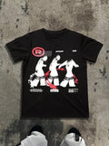 Men's Cartoon Graphic Print Round Neck Tee, Regular Fit Casual Short Sleeve T-shirt for Daily Wear, Men's Top for All...