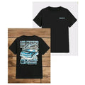 Men's Cartoon car graphic print round neck tee, regular fit casual fashion tee for daily wear, streetwear, back to school...