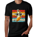 Men's Casual Cotton T-Shirt with Banana Print