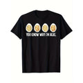 Casual Cotton Unique Deviled Eggs Print Comfortable Short Sleeve Crew Neck Daily & Made Usa T-Shirts, Hoodie, Sweatshirt