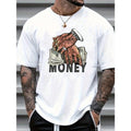 Men's Casual Hand Gesture & Letter Print T-Shirt, Summer Made in USA Hoodie, Sweatshirt | GrindPrints.com