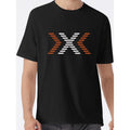 Men's Casual Letter Print T-Shirt - Short Sleeve, Round Neck, Cotton, Machine Washable