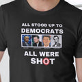 Men's Cotton T-Shirt - All Stood Up to Democrats Casual Menswear Hoodie, Sweatshirt | GrindPrints.com
