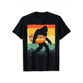 Men's Cotton T-Shirt With Hot Dog Printed, Casual Short Sleeve Round Neck Tee, Soft Comfortable Top made in usa Hoodie,...