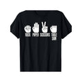 Men's Cotton T-Shirt with Rock Paper Scissors Design