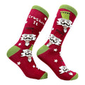 Men's Crushin It Socks Funny Xmas Party Holiday Nutcracker Footwear Funny Graphic Socks Comfortable Fitted Spandex Cotton...