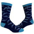 Men's Daddy Shark Socks Cute Funny Family Cool Best Dad Vacation Footwear Funny Graphic Socks Comfortable Fitted Spandex...