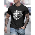 Men's Fashionable Crew Neck Short Sleeve Sports T-Shirt