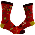 Men's Fire It Up Socks Funny Backyard Bar-B-Que Grilling Meat Graphic Novelty Footwear Funny Graphic Socks Comfortable...