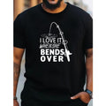 Men's Fishing Slogan Print Creative Top, Casual Short Sleeve Crew Neck T-shirt, Men's Clothing For Summer Outdoor, 1 pc,...