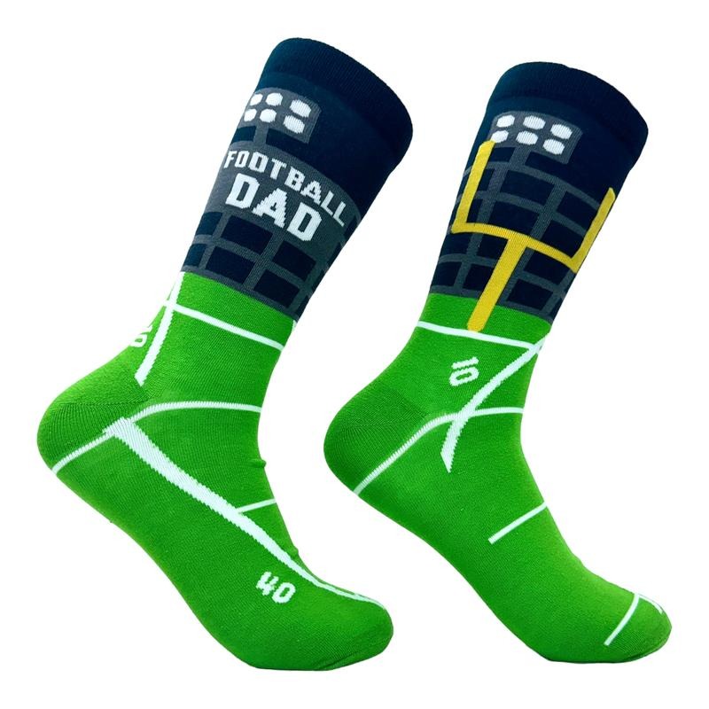 Men's Football Dad Socks Funny Cool Fathers Day Gift Foot Ball Lovers Footwear Funny Graphic Socks Comfortable Fitted...